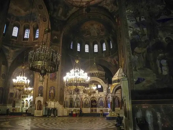 Interior Catedral Alexander Nevski